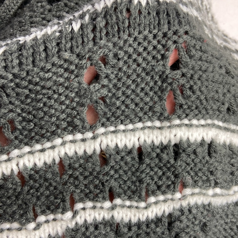 Forever 21 extra long winter open cardigan hooded sweater with slouch pockets - Picture 10 of 16